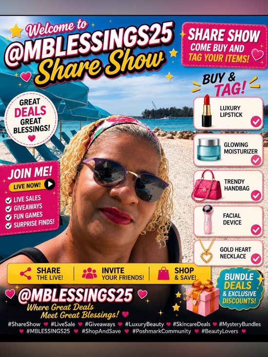 Other - Share Show Beach Party COME ON IN 💵💵SHOP THE TRAY💲💲 EARN SPOTS ON THE TRAY